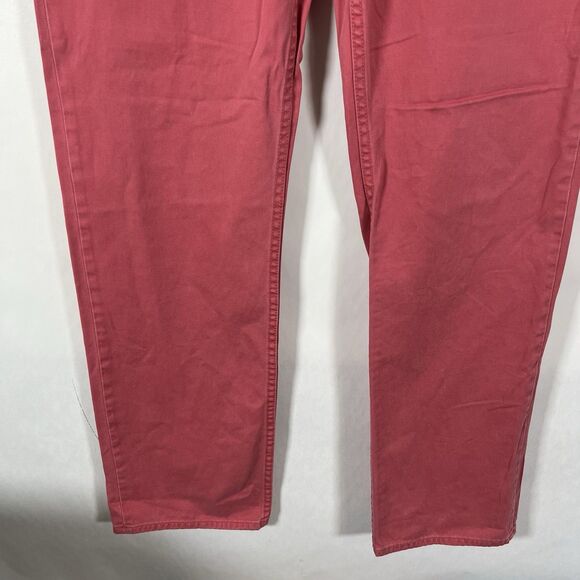 Vintage Polo Ralph Lauren Jeans Mens Size 32x32 Pink Navy Pony Straight Leg - Picture 3 of 16